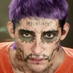 Tattooed news man in released GTA VI footage or artwork
